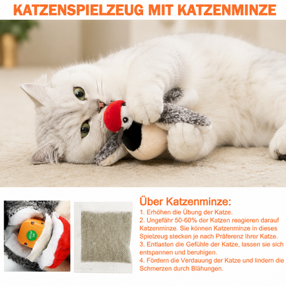 Elektrischer Flattervogel – Interaktives Katzenspielzeug mit Katzenminze